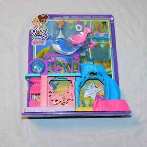 Polly Pocket Shani Pollyville Aquarium Whale Penguin Otter Turtle Crab NEW